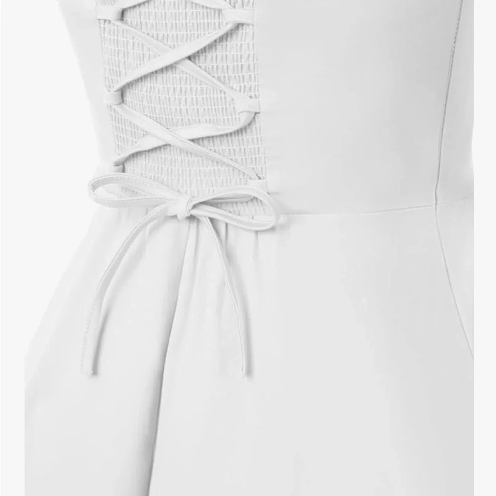 Marilyn style White Halter Bridal dress M/L - Picture 2 of 7